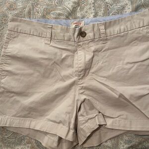GAP Tan Flat Front Shorts Classic Style